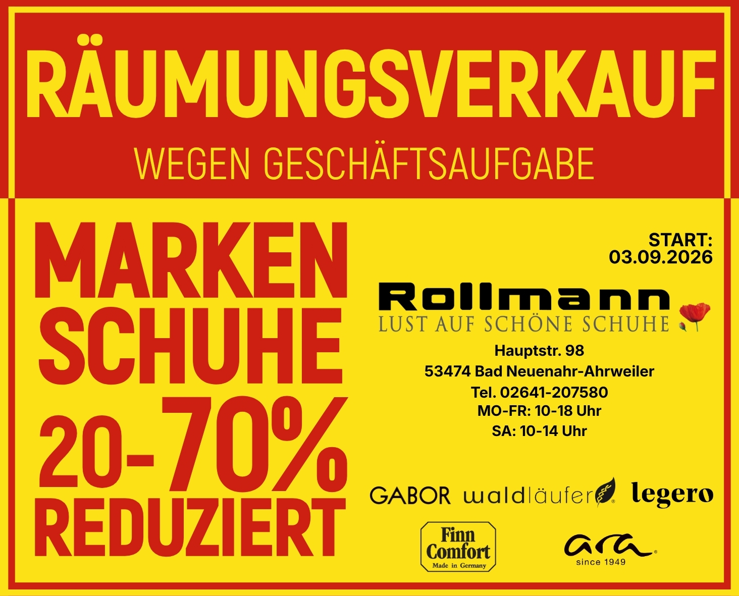 Räumungsverkauf